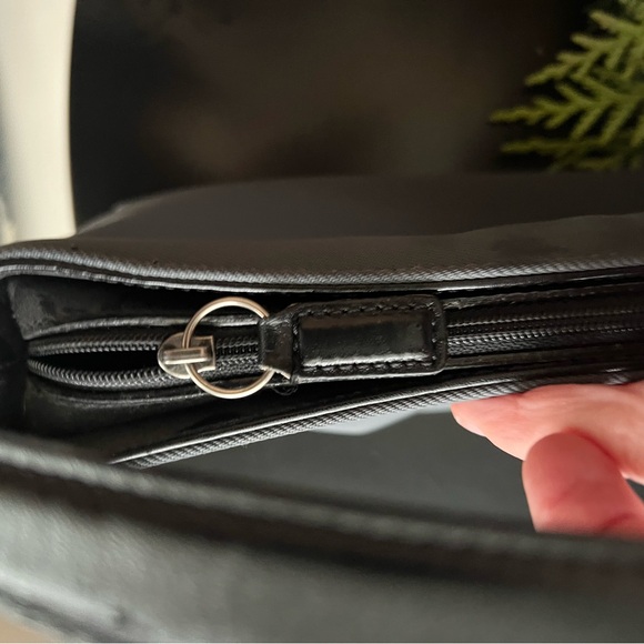 Coach Mercer 7406 Black and Gray Womens Twill Nylon/Leather Handbag/Purse - Picture 10 of 12